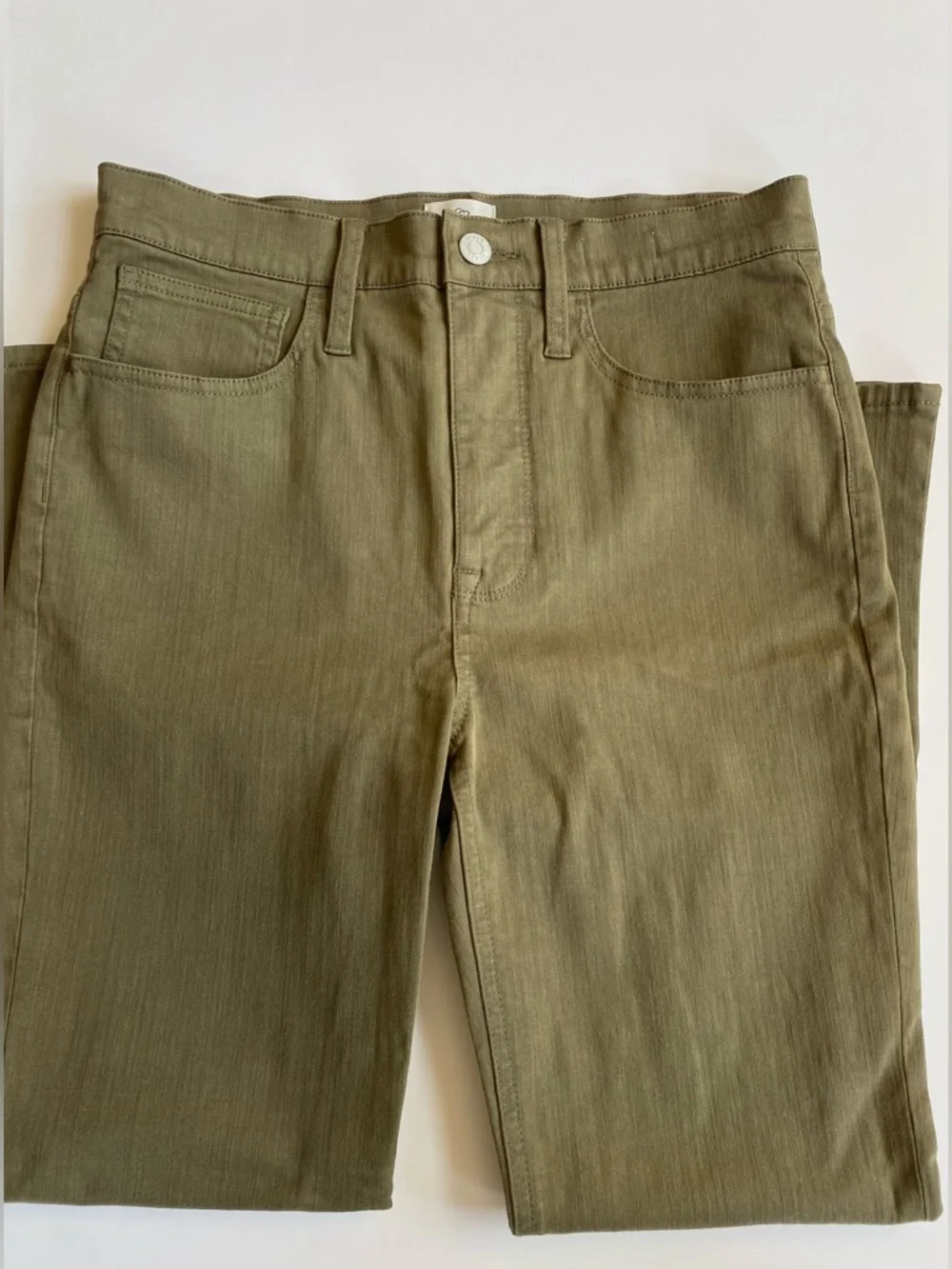 NWT J.Crew 9” Demi Billie Boot Crop Jeans in Olive wash
